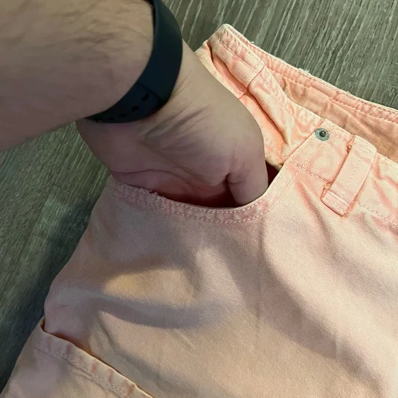 Free People SUPERSONIC SLIM PANT  IN CORAL PINK - Picture 7 of 8